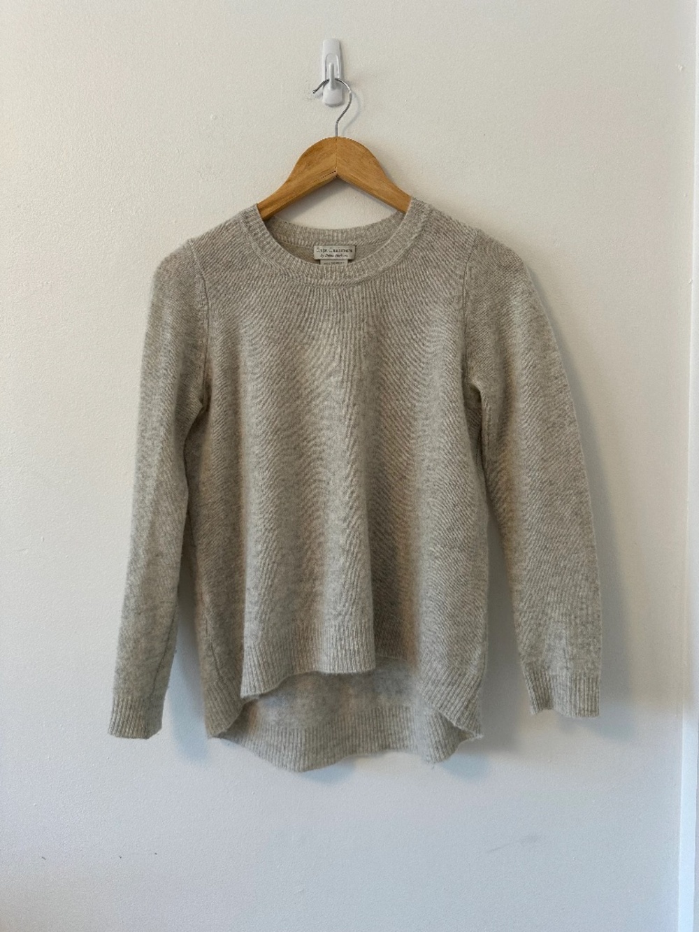 Oats Cashmere Oatmeal High Low Sweater | Size Small